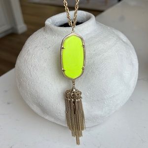 Neon yellow  Kendra Scott Rayne Necklace